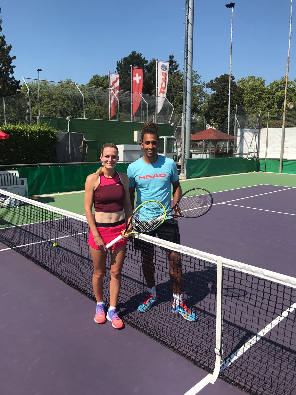 Xenia Knoll prépare l’us open sur nos courts résineconfort TENNIS