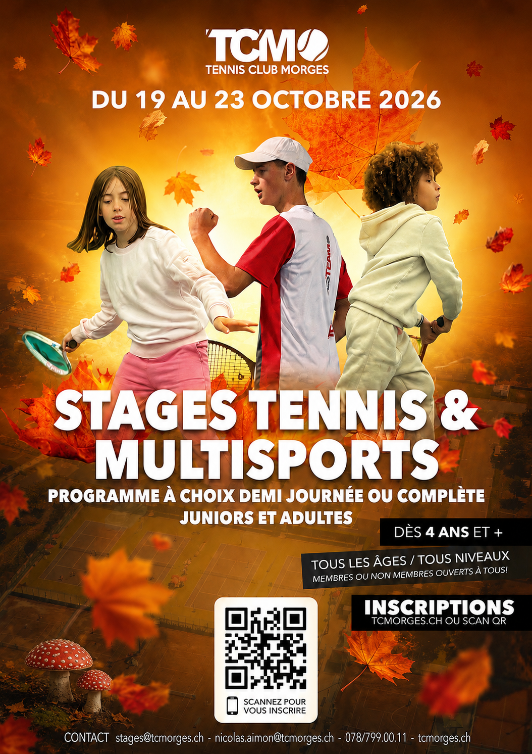 affiche stages d'octobre 2026